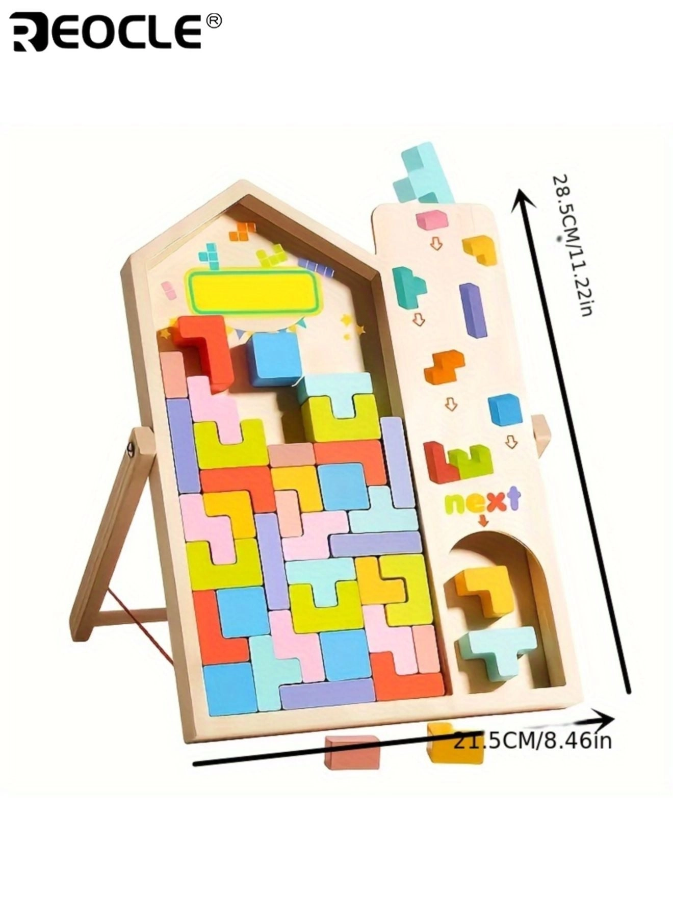 3D Wooden Puzzle Blocks - 40 pieces