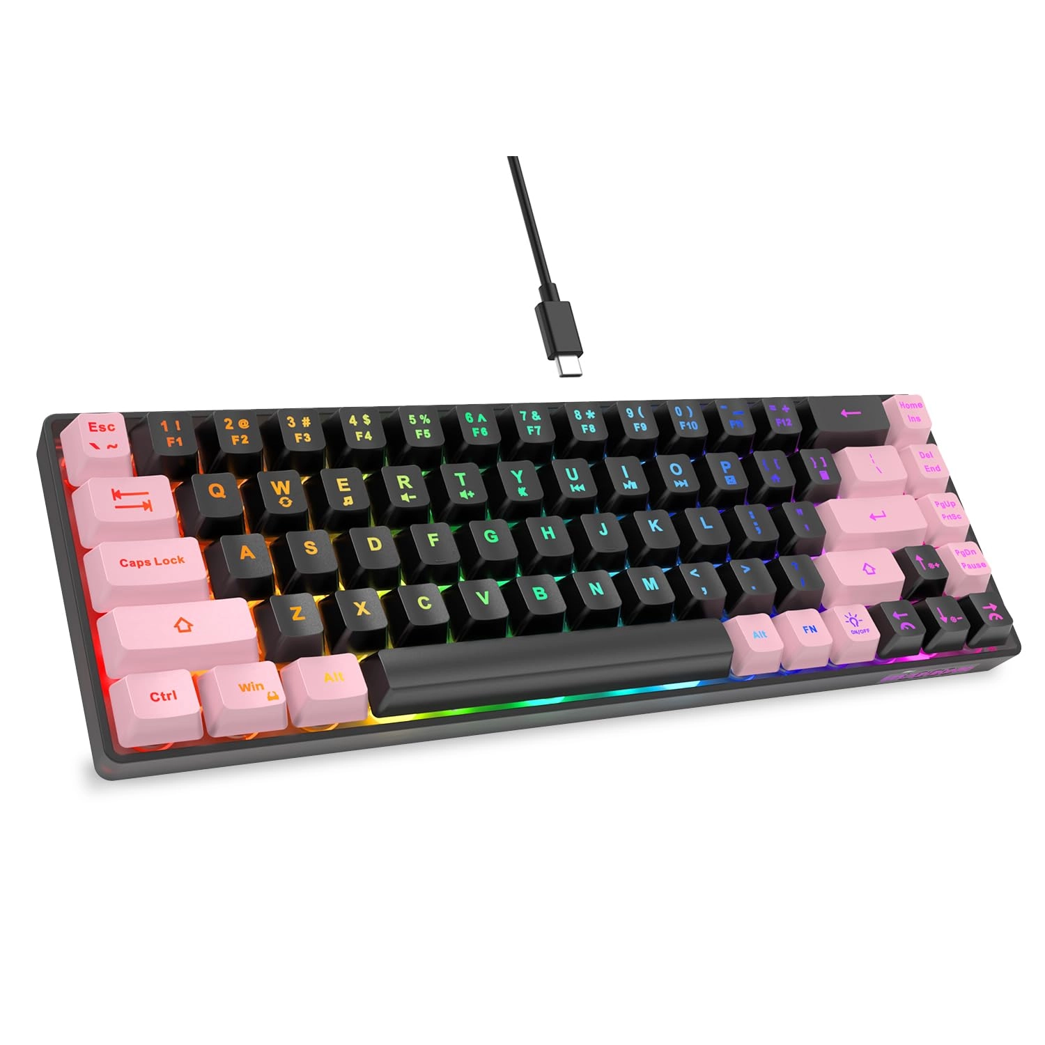 GEODMAER 65% Gaming Keyboard - Wired