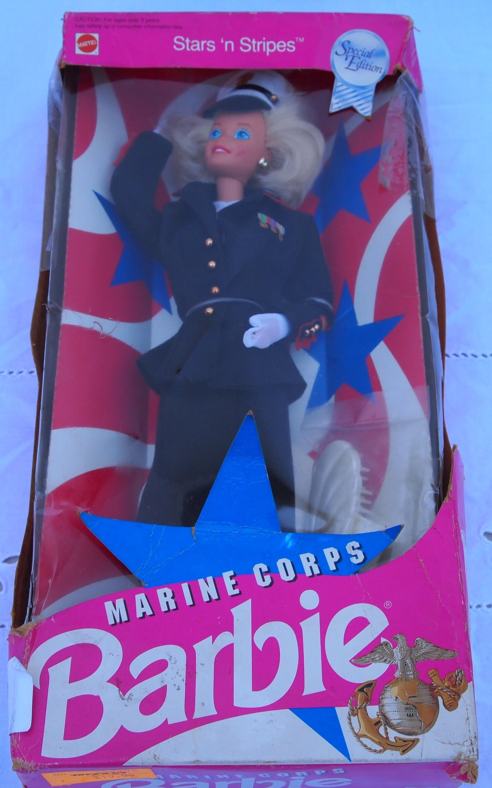 Mattel Stars 'n Stripes Marine Corps Barbie - 12" High Polyvinyl Chloride Ages 10+