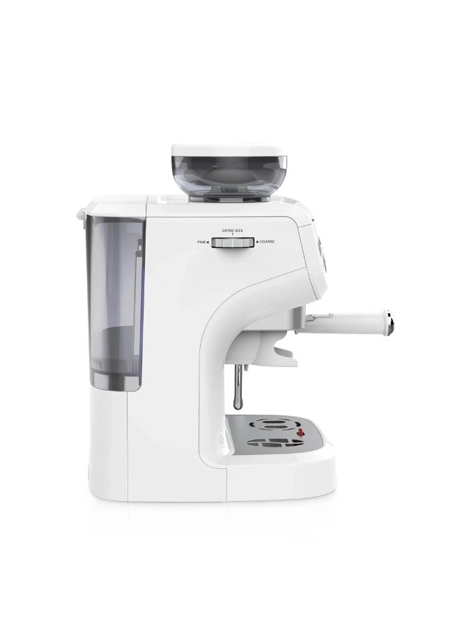 19-Bar Coffee Maker - Integrated Conical Burr Grinder 2L