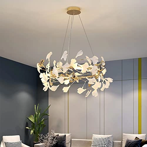 Scandinavian Artistic Long Chandelier - Golden 120*35cm 4 Head