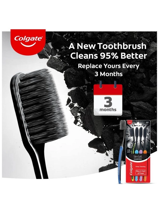 Slim Soft Charcoal Toothbrush - Soft 1-Piece Pack