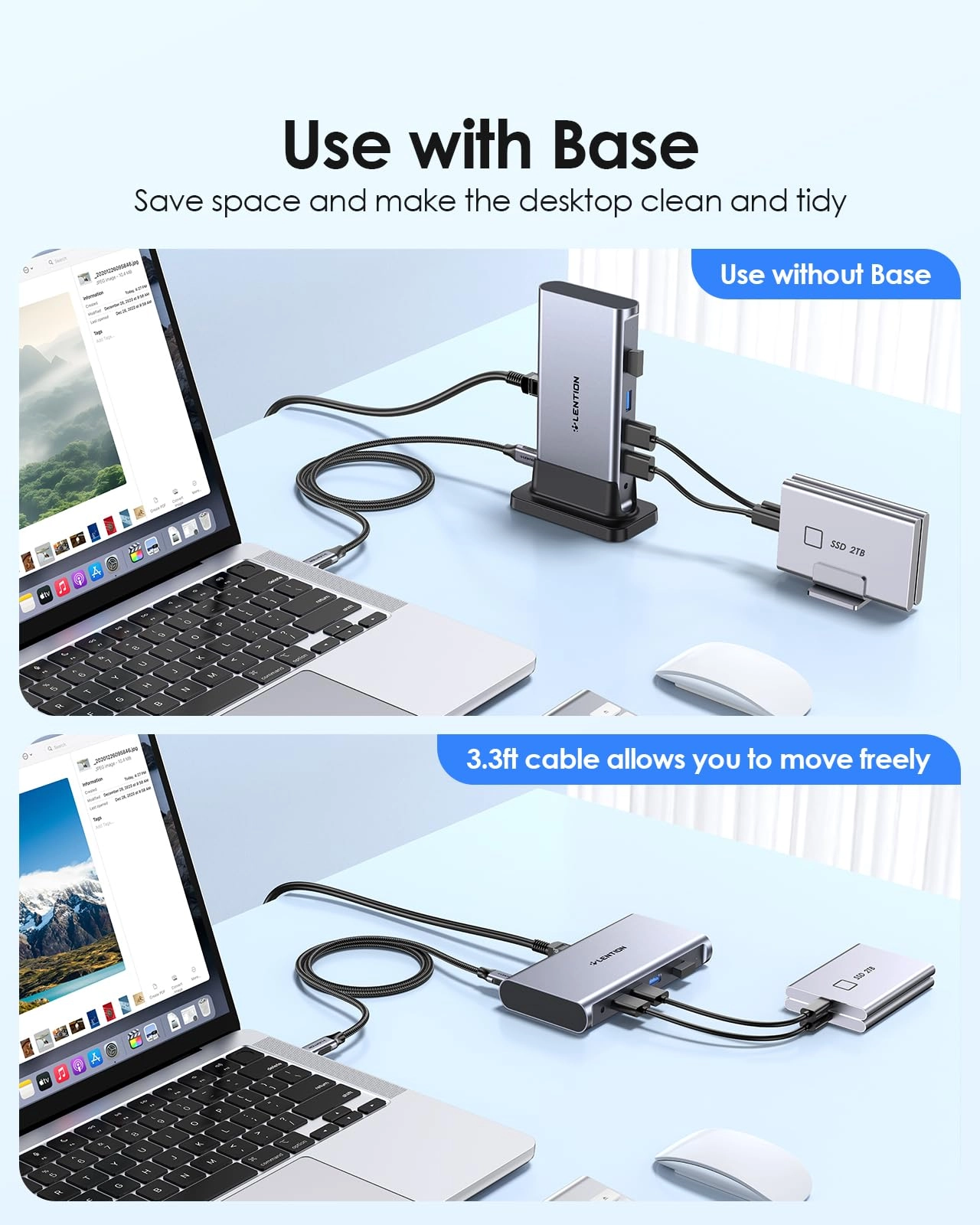USB C Docking - USB 3.0/2.0 4K@60Hz