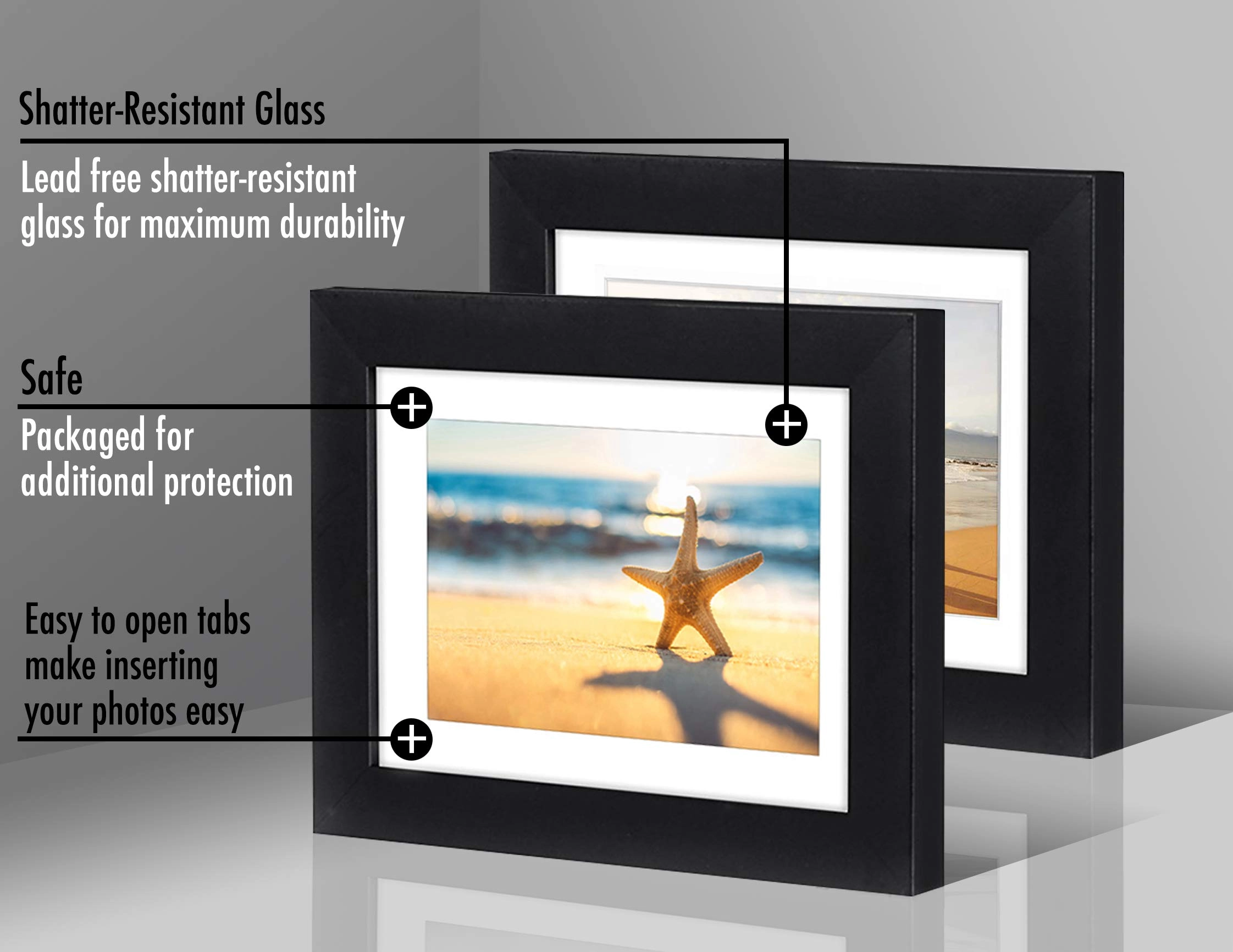 Hinged Picture Frame - 5x7 Two Displays