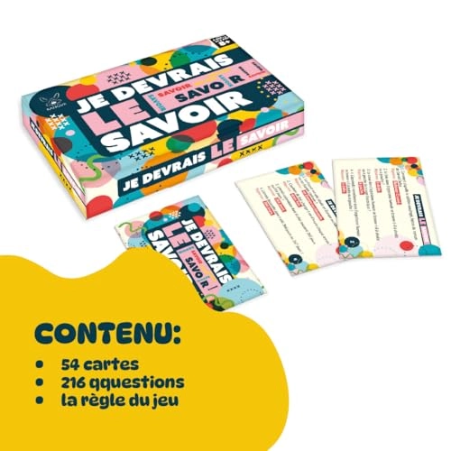 Jeu de Plateau Familial - Quiz Jeu de Cartes (French)