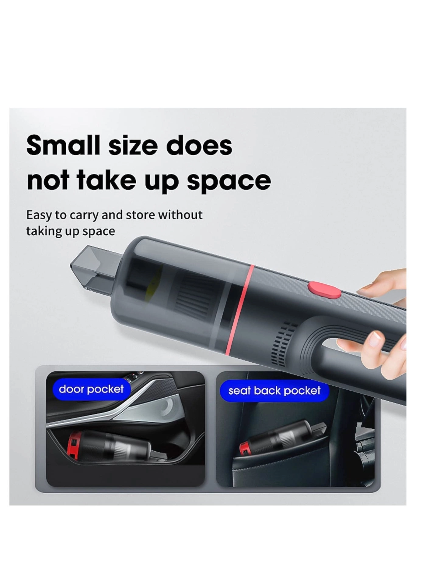 Handheld Car Vacuum Cleaner - 4000mAh