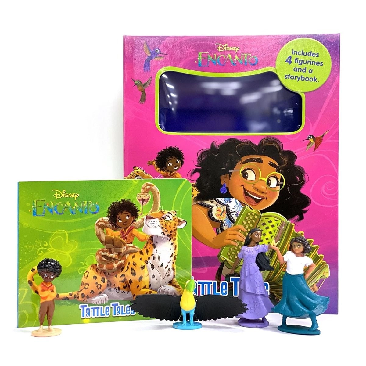 Phidal Encanto Tattle Tales - Sturdy board book 4 plastic figurines Ages 3+