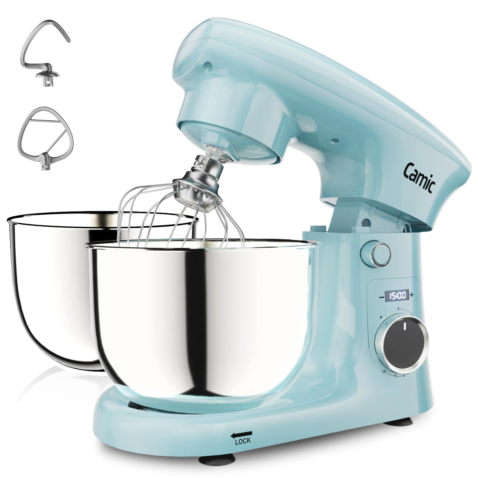 Camic Pastry Mixer - 4 L + 5 L 1500 watts