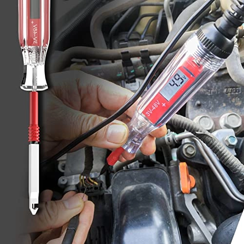 Digital LCD Circuit Tester - 3-48V Alligator Clip