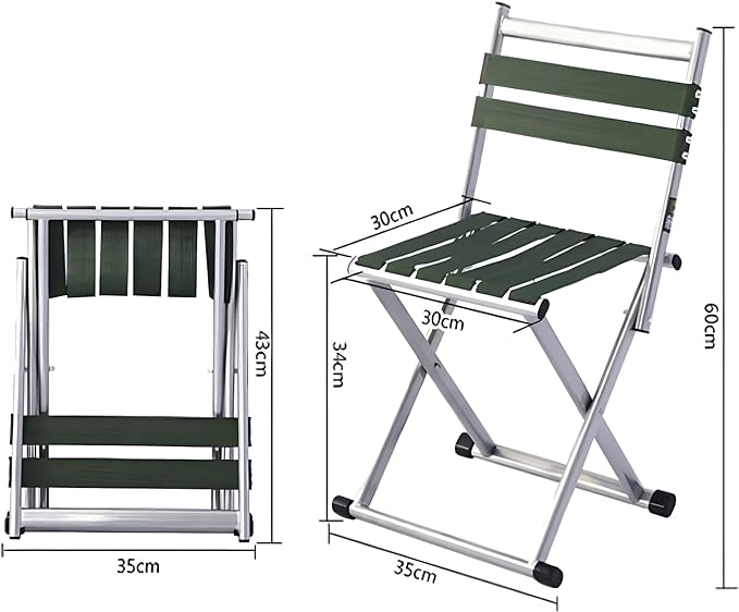 Folding Chair and Stool - 120 KG Set