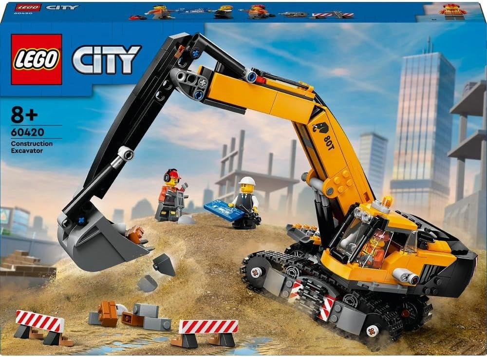 Construction Excavator - Yellow Ages 8+