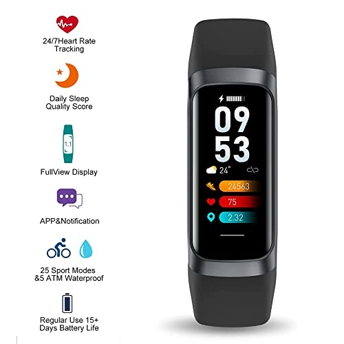 C60 - 1.1" AMOLED 24/7 Heart Rate 3ATM