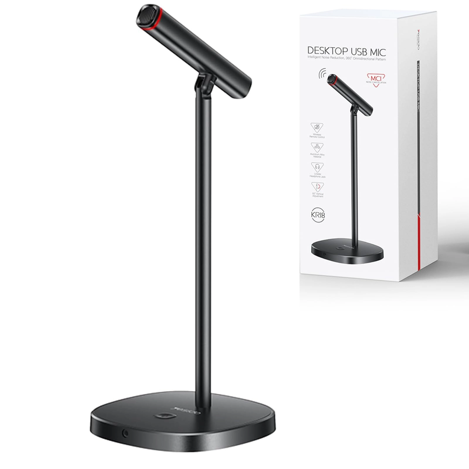 AnnuoYi ANYMicrophone0812 USB+3.5mm-Mini-Jack Microphone