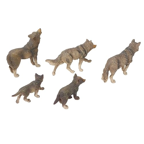 Wolf Figurine Toys - 18 months 5 pcs