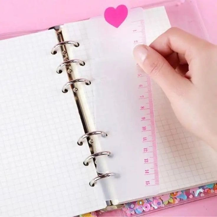 Mini Transparent Binder Spiral Diary Notebook