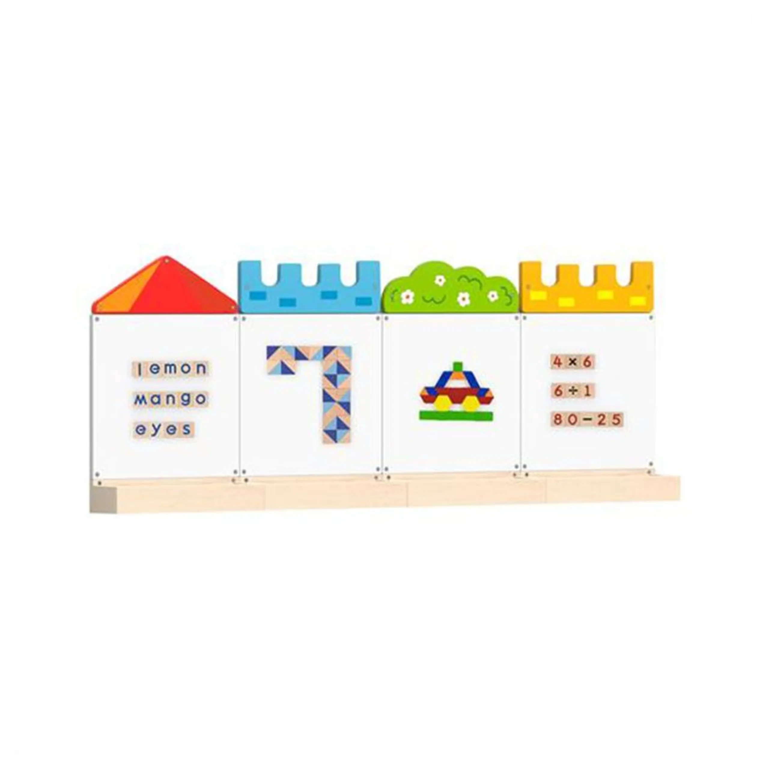 VIGA Magnetic And Dry Erase Play Set - 12 Pcs