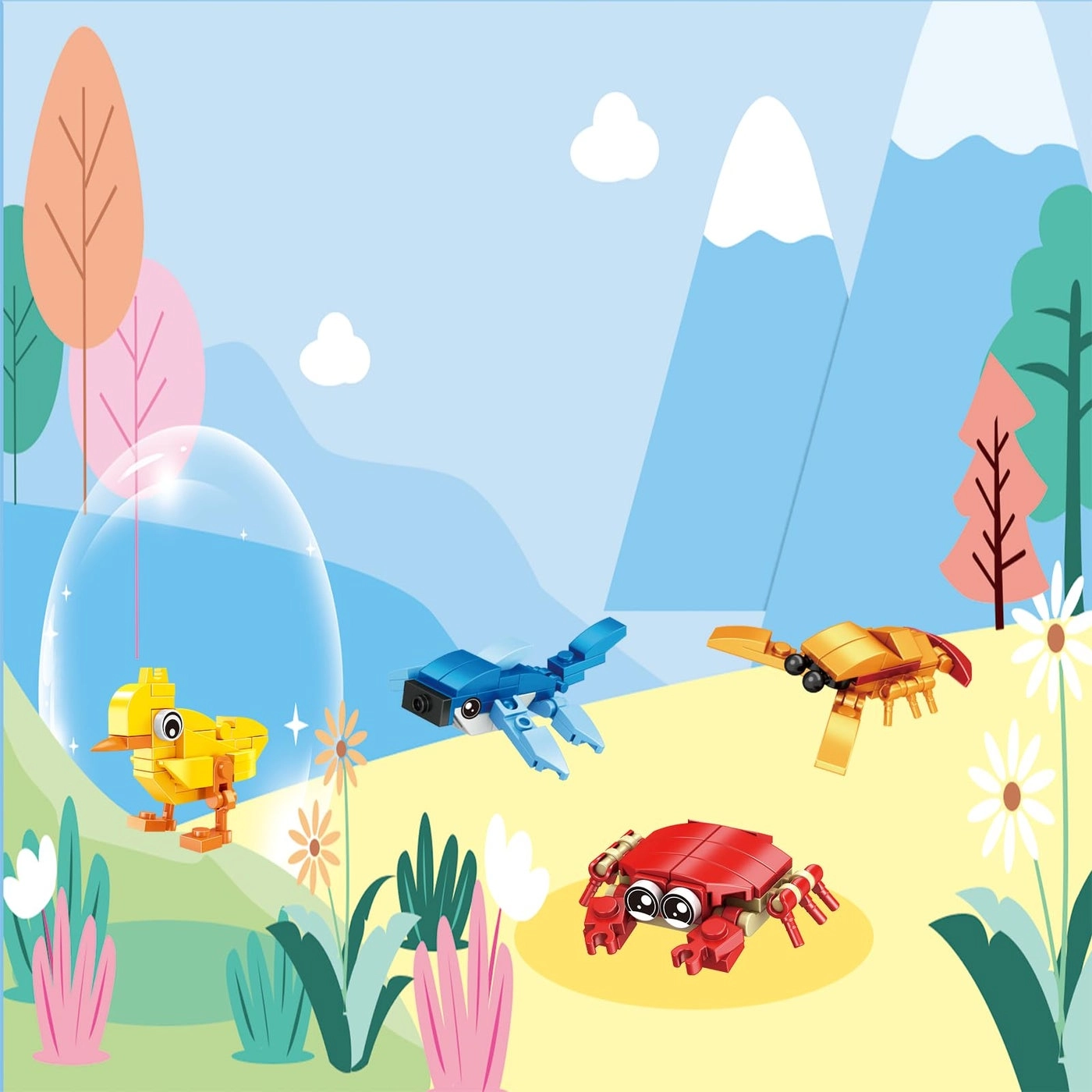 Animal Building Sets - Animals 24 pcs