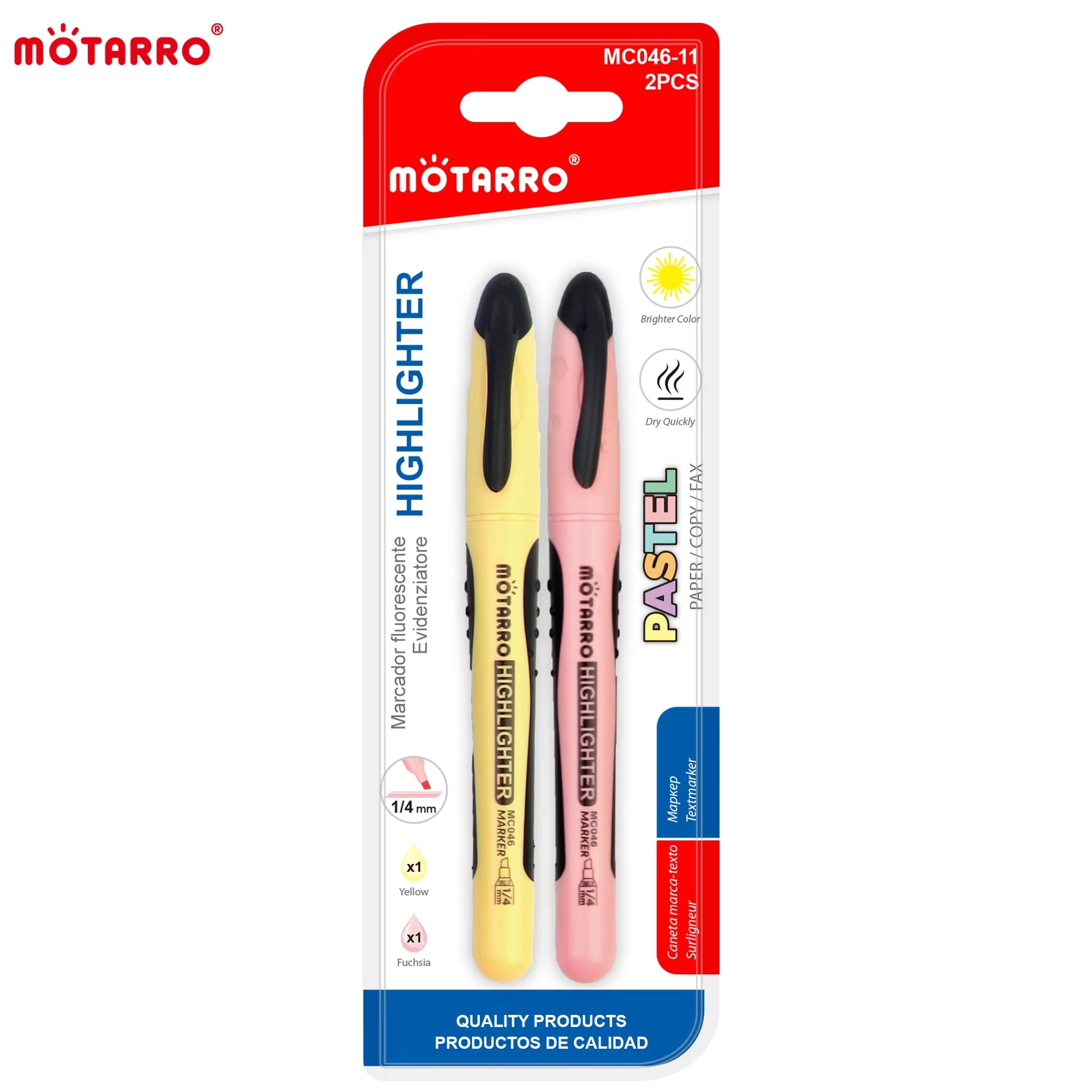 AL ARQAM LLC Highlighter Set - Pink & Yellow