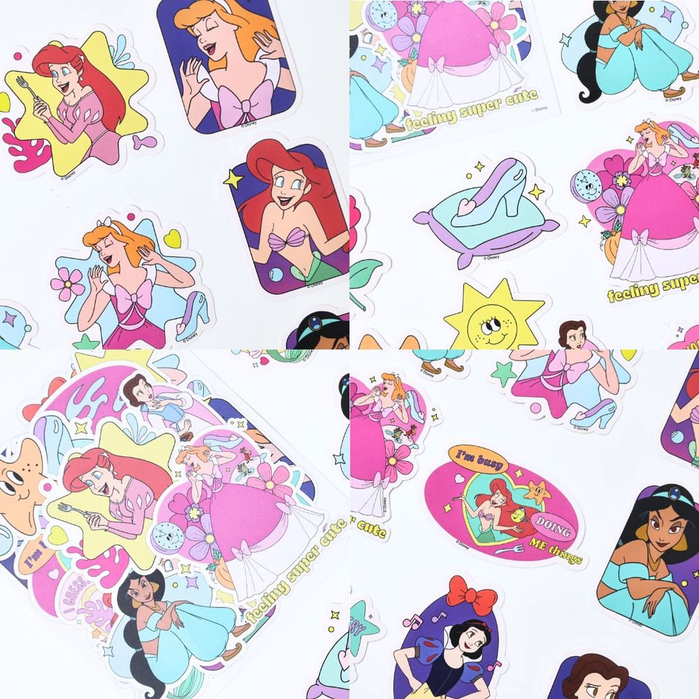 Princess Glow-in-the-Dark Vinyl Stickers - Vinyl 18pcs