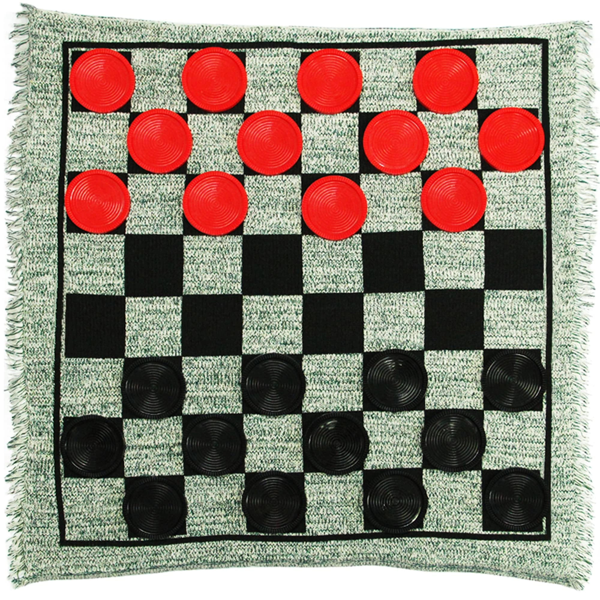Lulu Home Giant Checkers - 3-in-1 Jumbo Reversible Rug