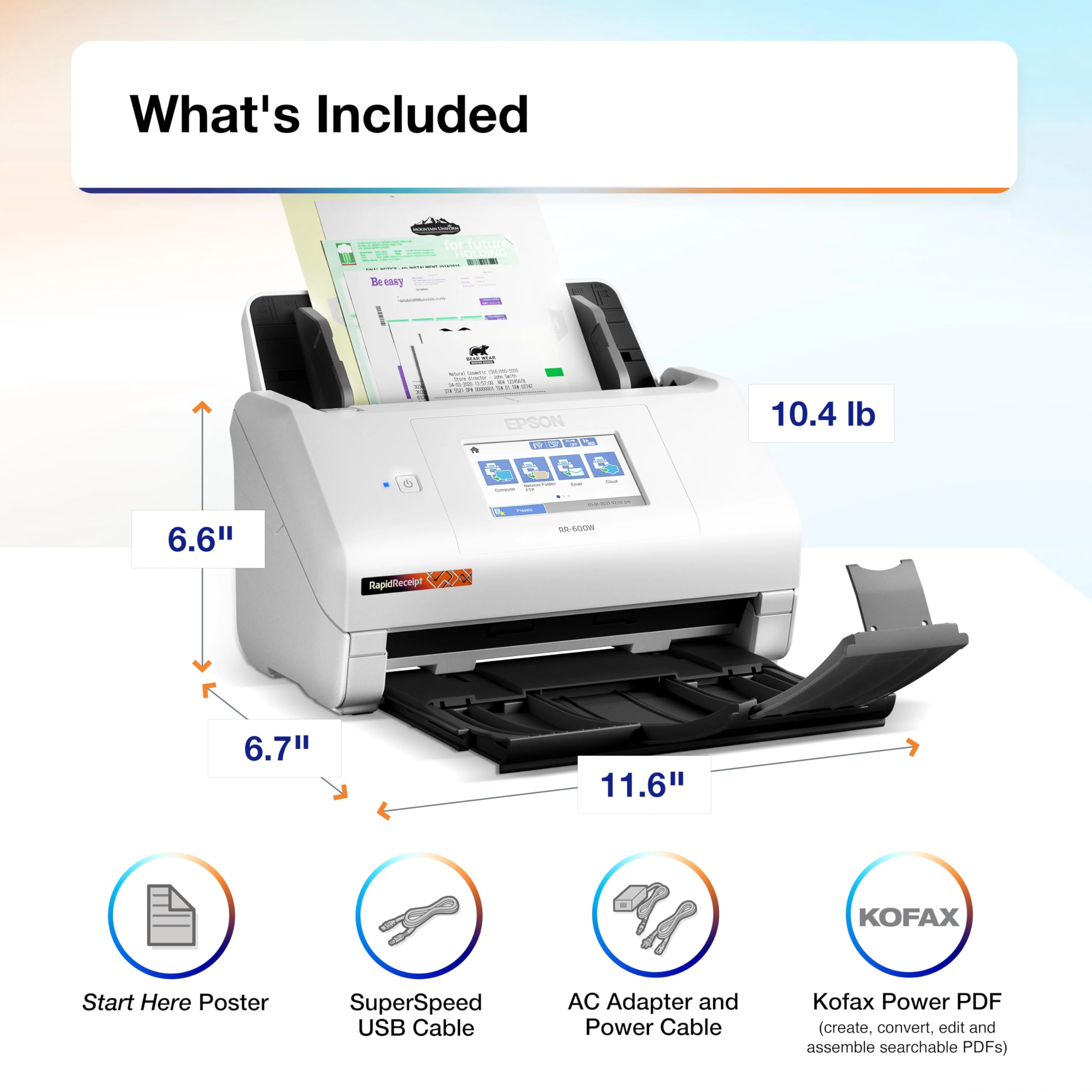 RapidReceipt RR-600W - USB Wi-Fi
