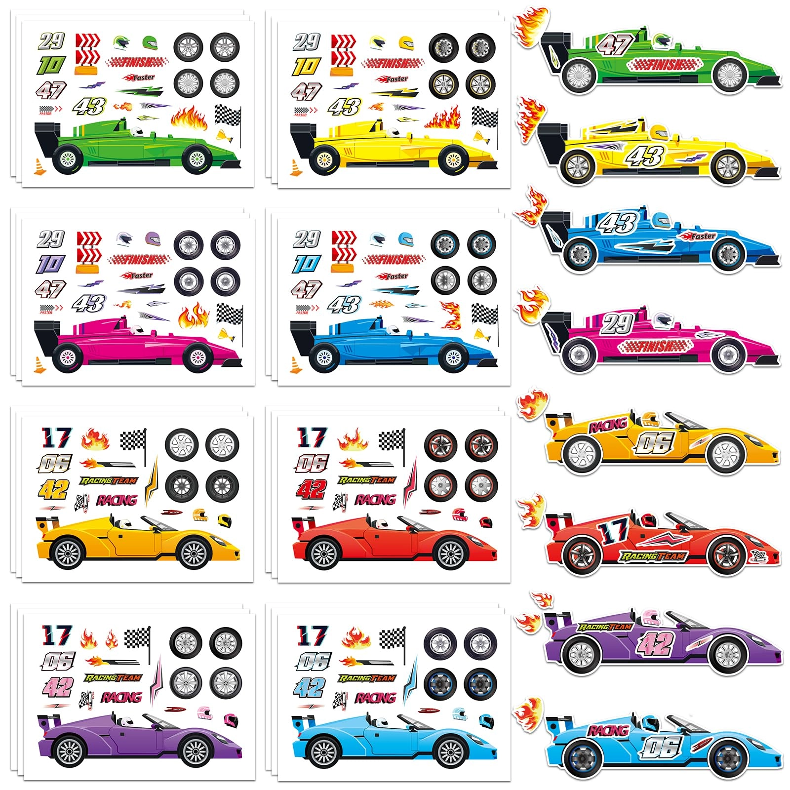 ozepao Car Stickers - 24 Sheets