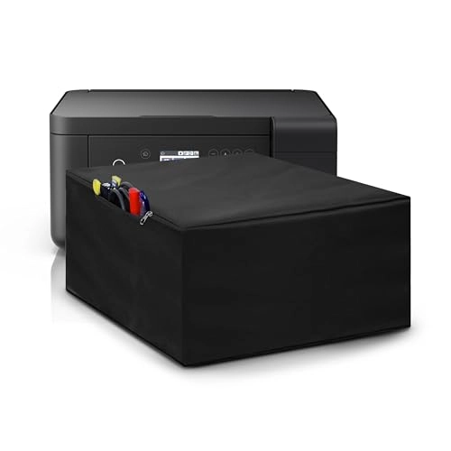 ALIFIYA Dust Proof Washable Printer Cover - for Epson L4260 L4160 L6160 L3216 L3101 Black