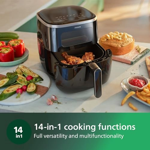 Air Fryer HD9257/80 - RapidAir Technology See Through Cooking Window