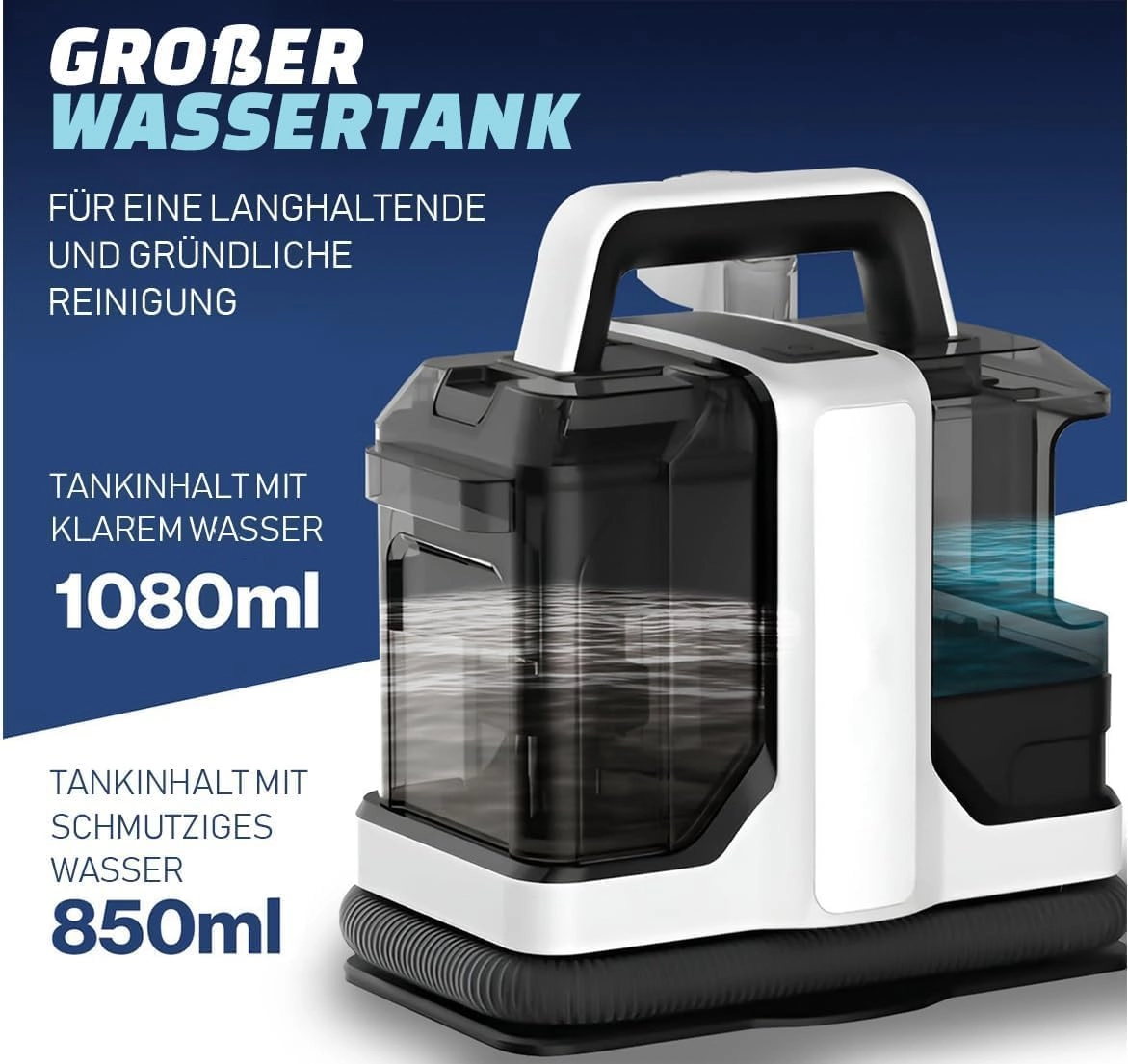 Portable Carpet Cleaner - Wet and Dry 450W