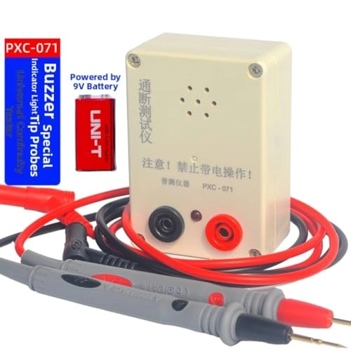 continuity tester - 20ma 9V red and black clip wire