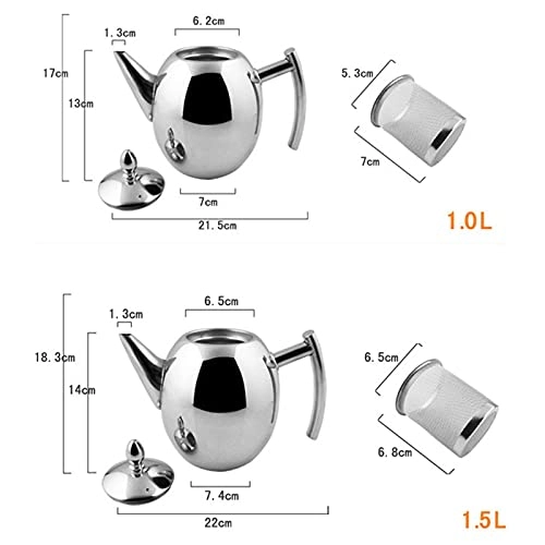 Teapot - Stainless Steel 1.5L