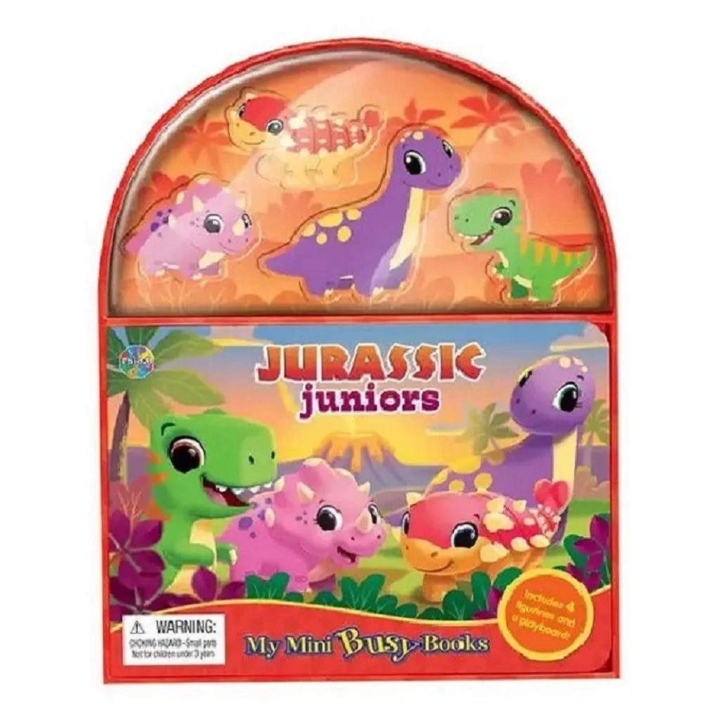 Phidal Jurassic Juniors My Mini Busy Books - 3+ 4 pieces