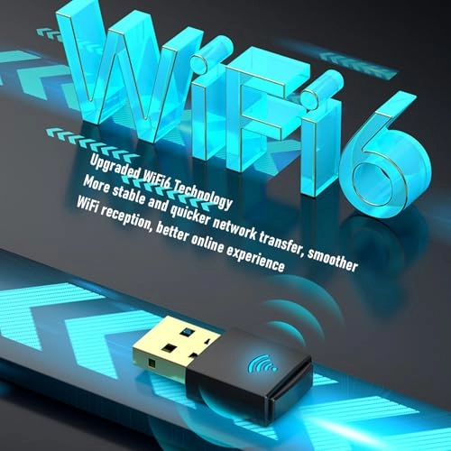 WiFi 6 USB Adapter - dual band (2.4GHz + 5GHz) USB 2.0 WiFi6 (802.11ax)