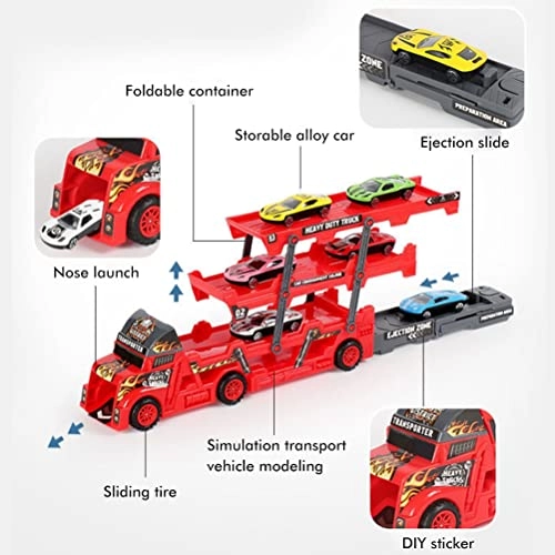 Car Transporter Truck - 6pcs Bundle