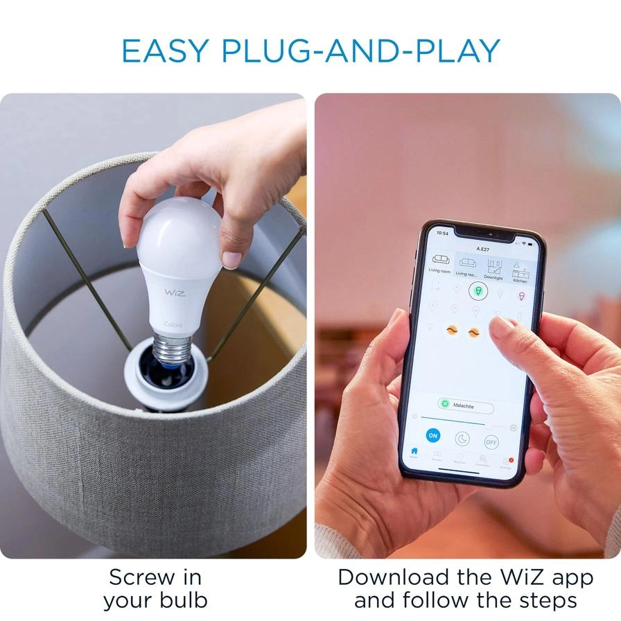 Colors Wi-Fi E 27 LED Light - 3 Pc.