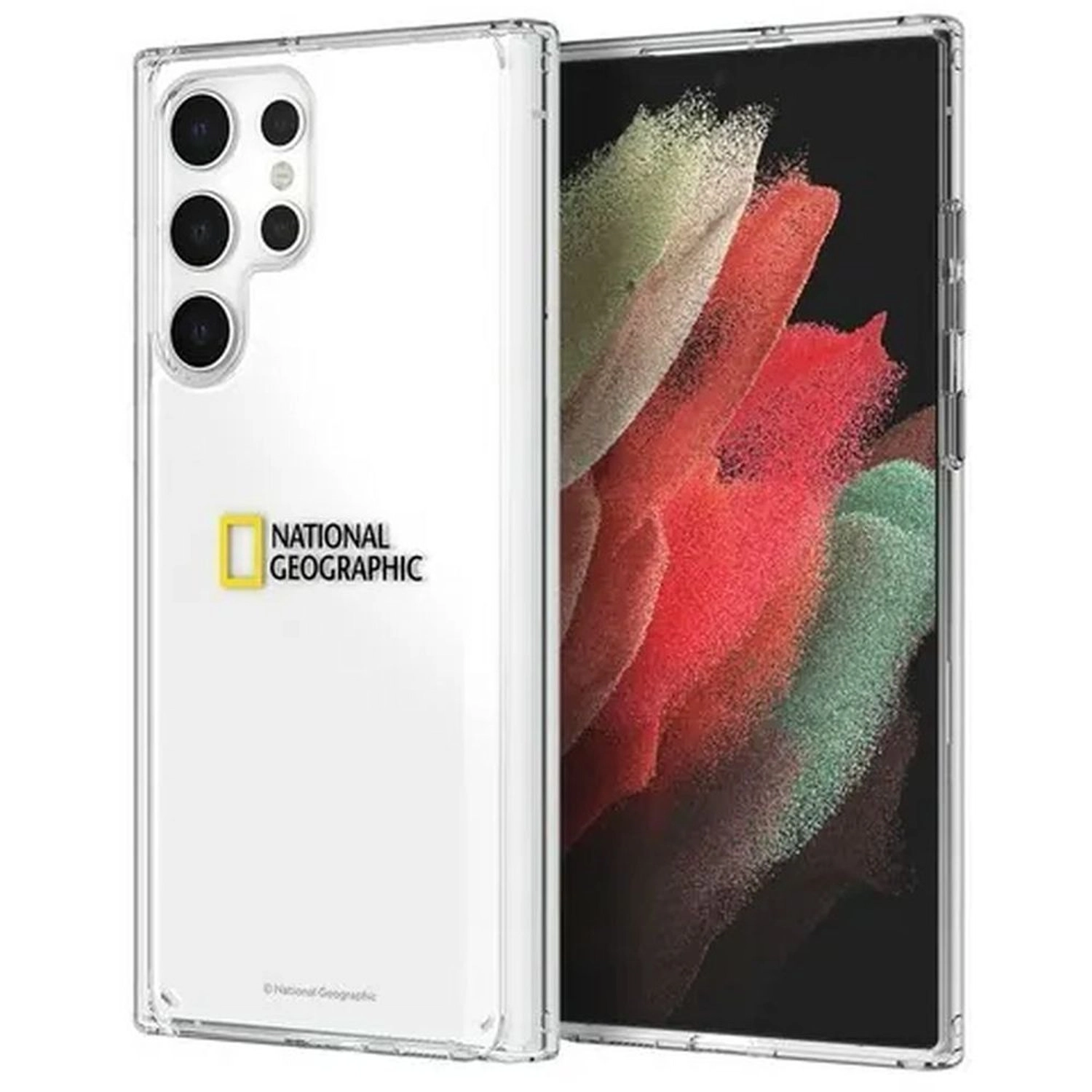 National Geographic Clear Case - Poly Carbonate, PC + Thermo Poly Urethane, TPU for Galaxy S23 Ultra