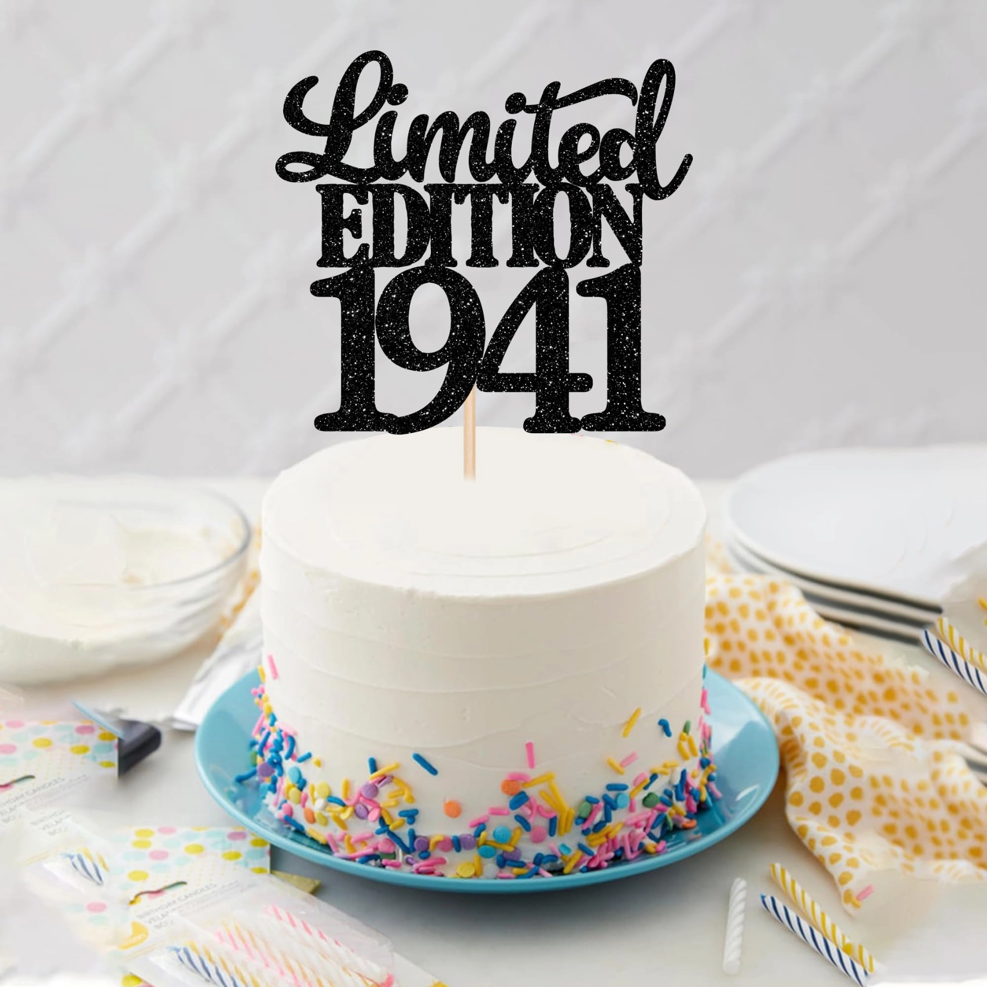 Happy 85th Birthday Cake Topper - 1 Pack