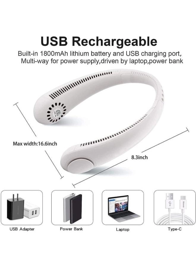 Portable Neck Fan - Personal Mini Cooler Hanging Bladeless