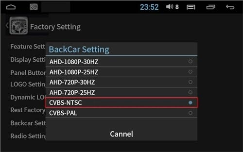 Rear View Camera Fisheye - Night vision Wired 1080P