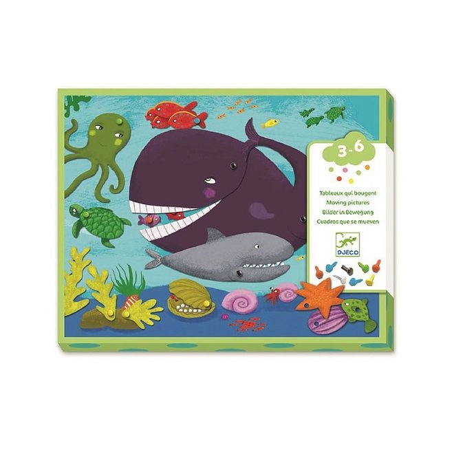 DJECO Hello Animals Moving Pictures Art Kit - 3+ years