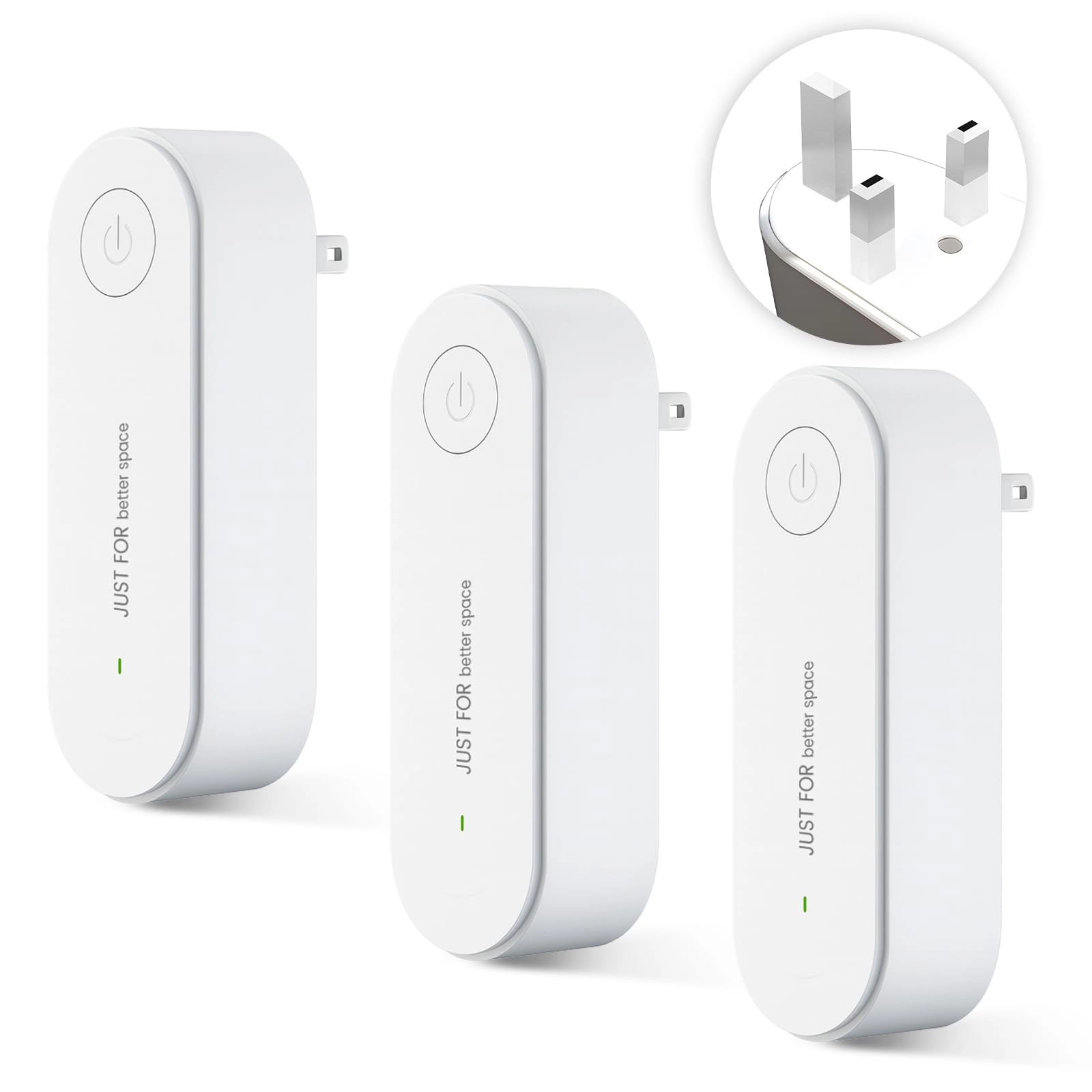 koolshiro Air Purifier Plug In - Negative Ion Technology Filter-Free 4PCS