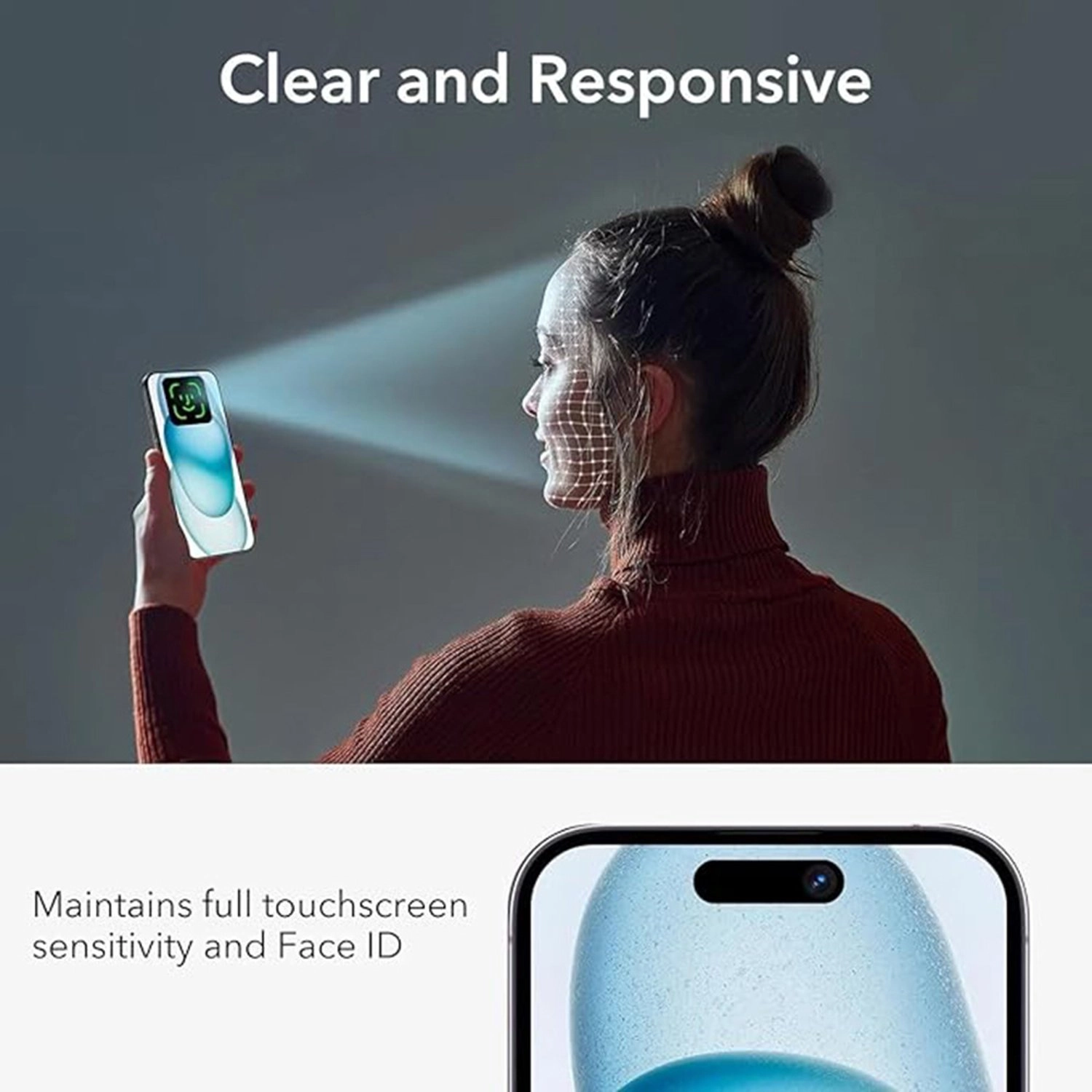 Privacy Screen Protector for iPhone 16 Plus / iPhone 15 Plus