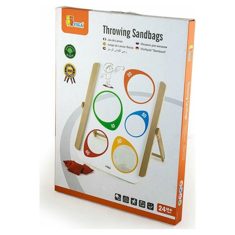 Sandbag Throwing - 3 bean bags Foldable frame