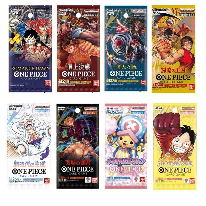 MZA STORES One Piece TCG Booster Pack - Japanese 8pcs