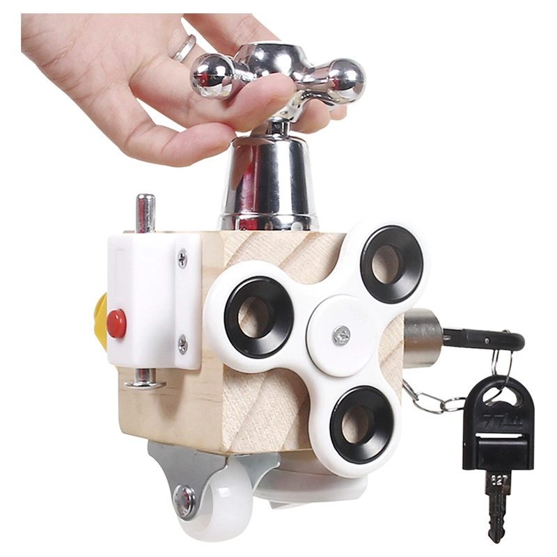 Wooden Sensory Busy Cube - Suitable for 2 years and above