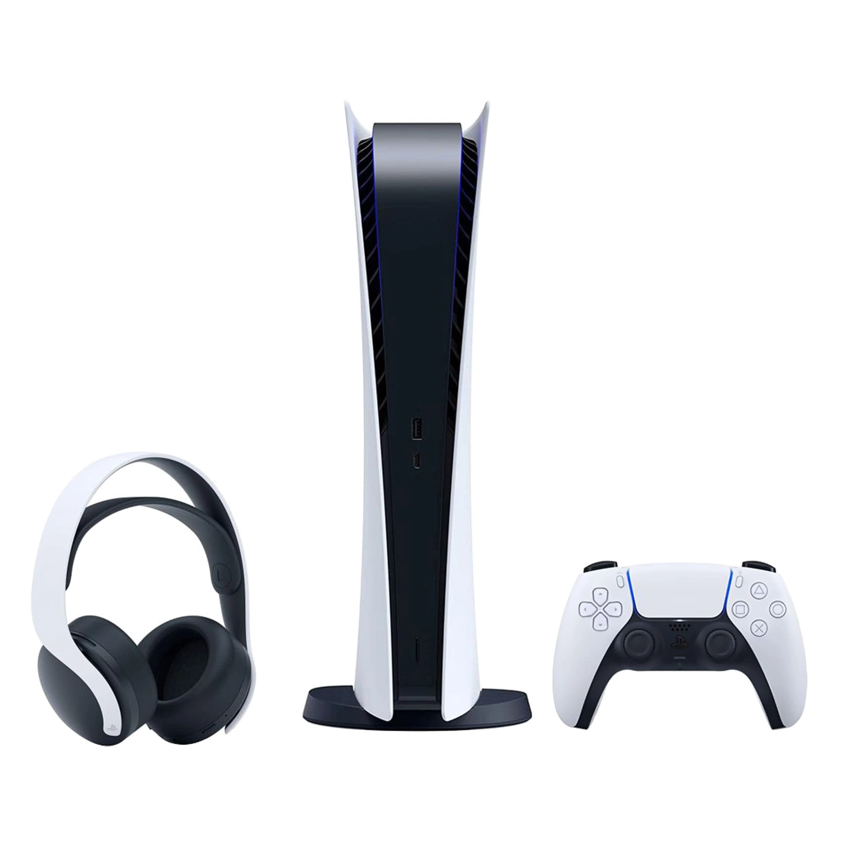 Sony PlayStation 5 Digital Edition - 825GB + DualSense + Pulse 3D