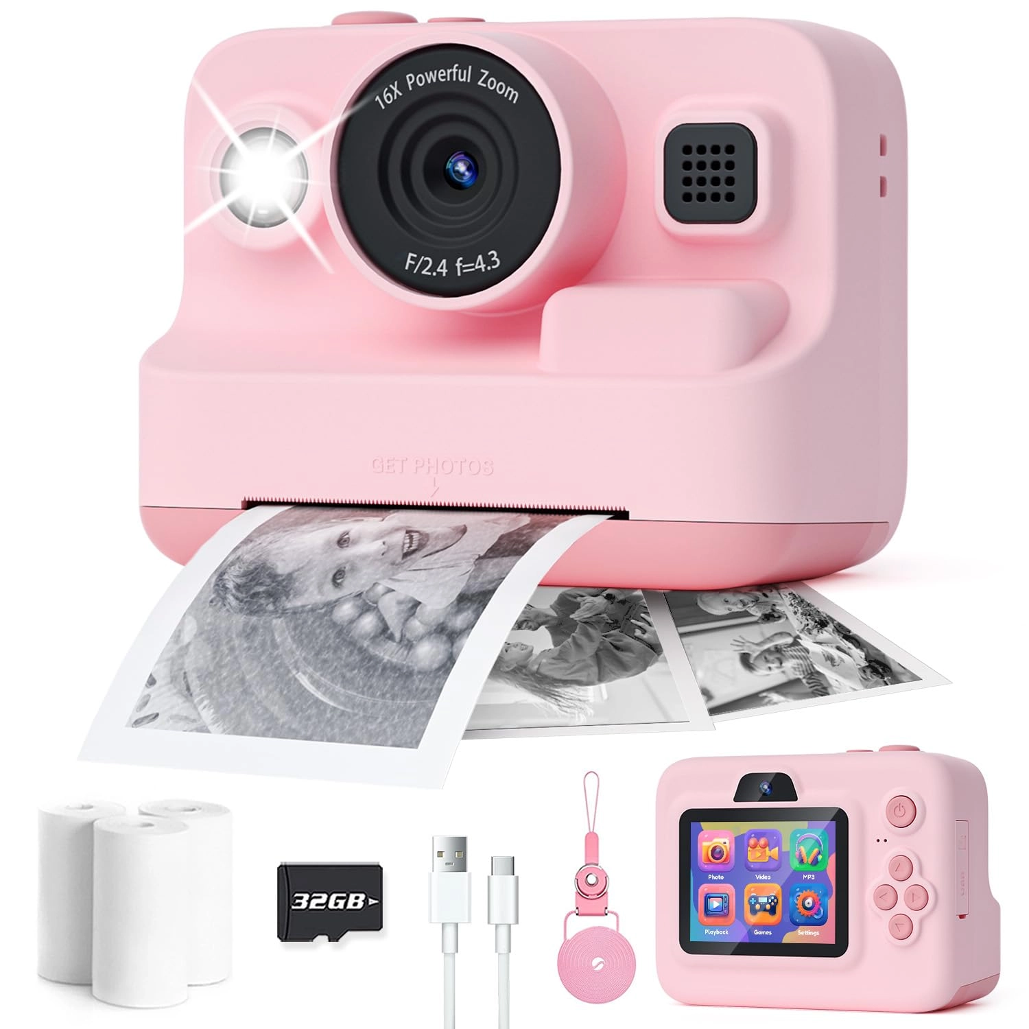 shen zhen shi pu zi mao yi you xian gong si BLL2 - 2.4 Inch Screen Instant Print