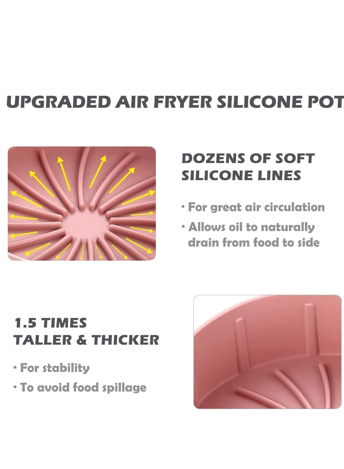 Silicone Air Fryer Liners - Silicone 2 piece(s)