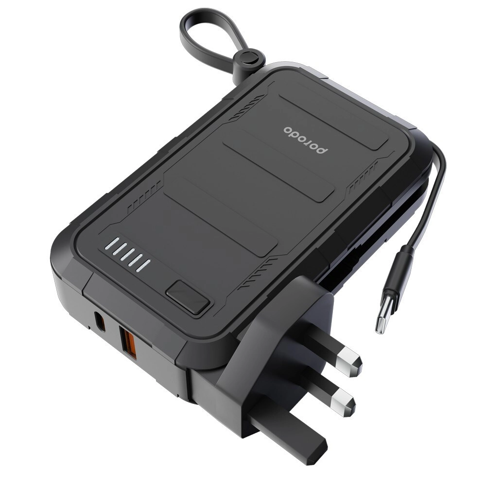 Power Bank Built-In Type-C & Lightning - 10000mAh 5V/3A