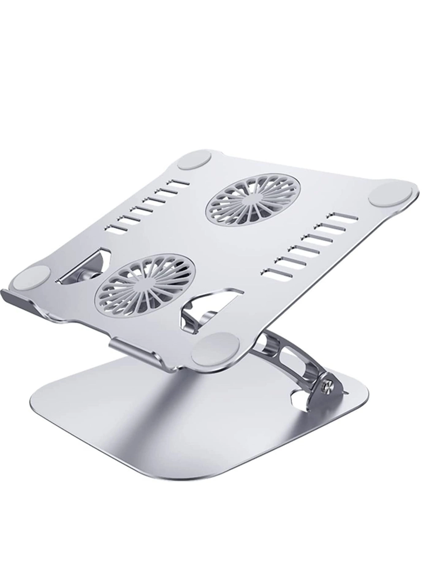 Rabos Laptop stand - Adjustable Height Aluminum cooling fans